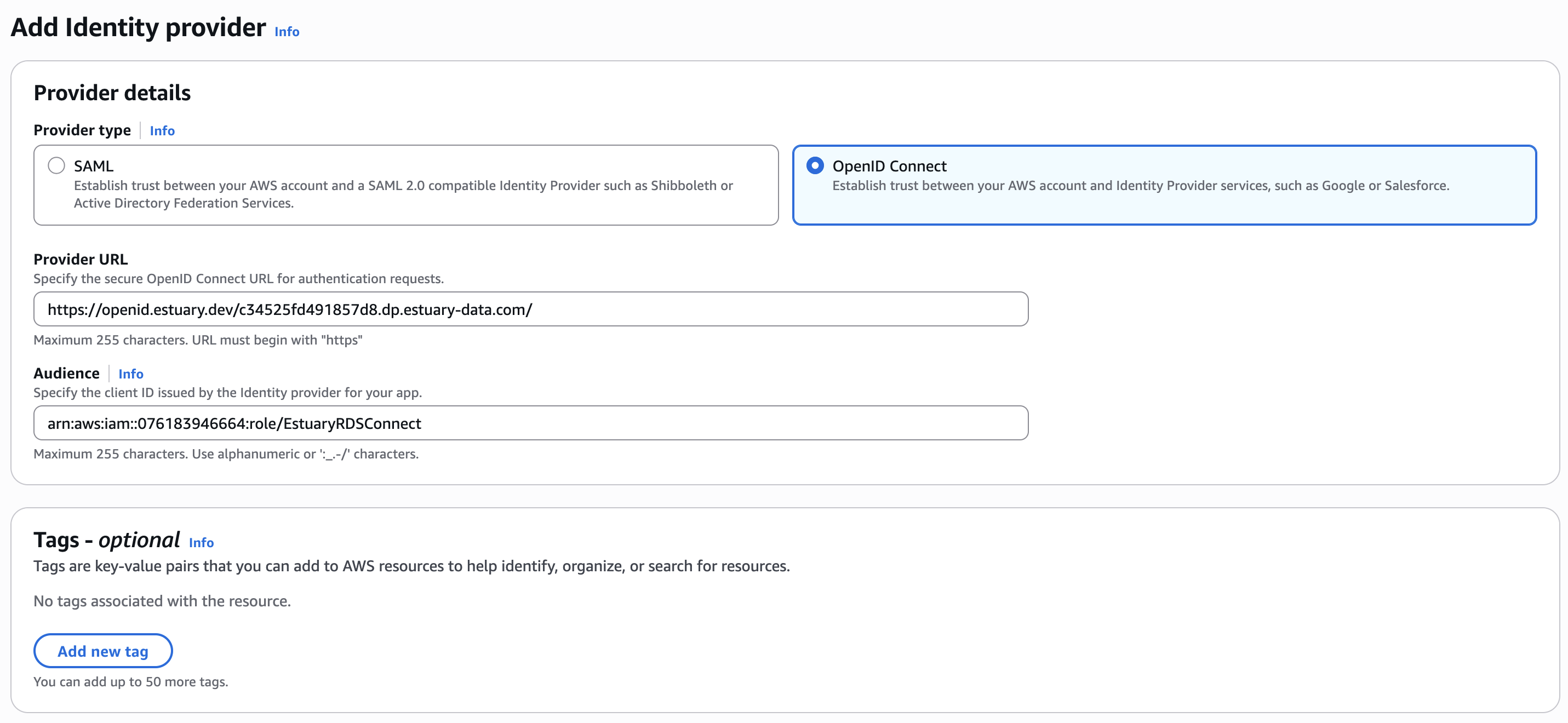 Add Identity Provider