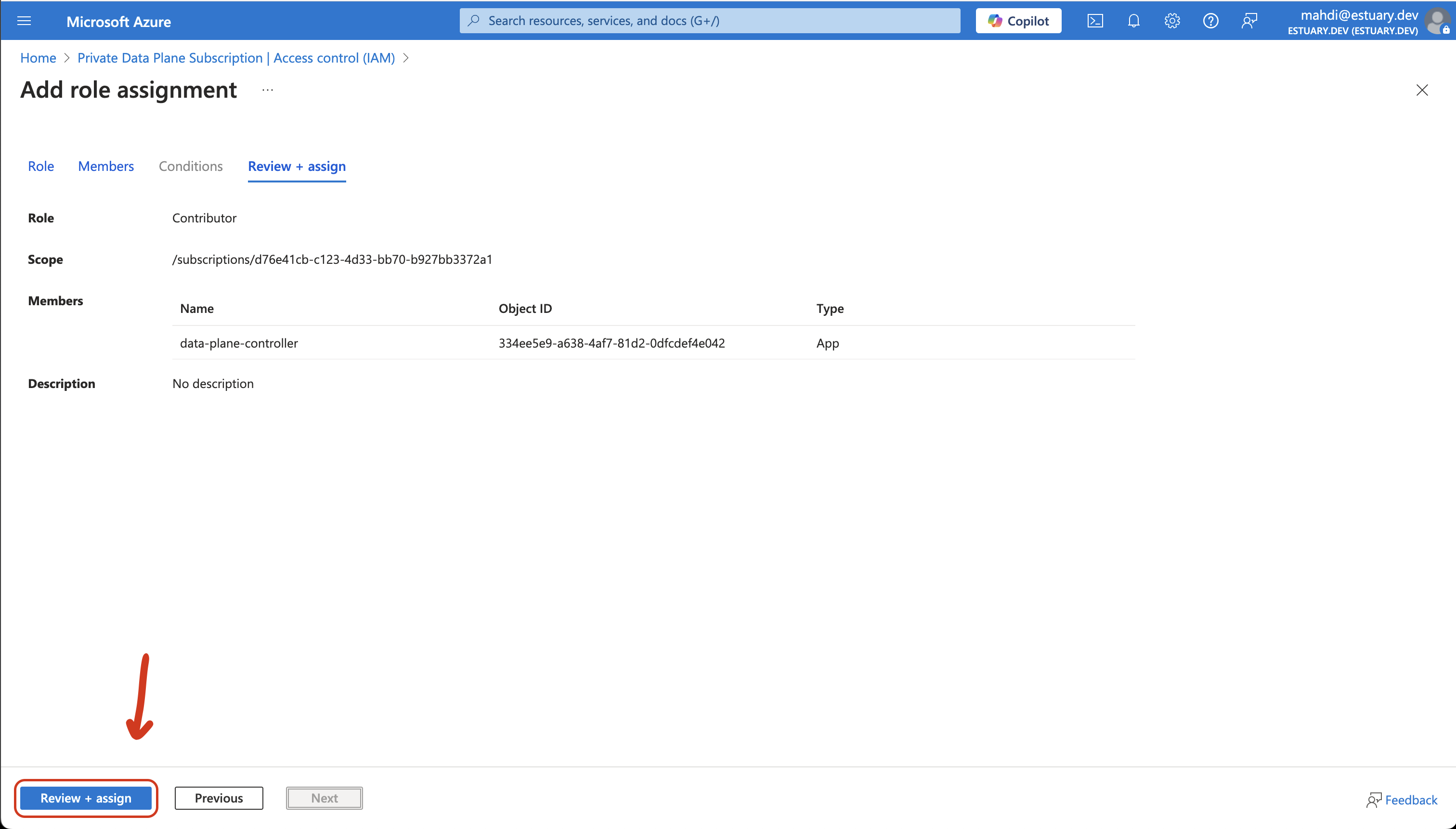 Review + Assign